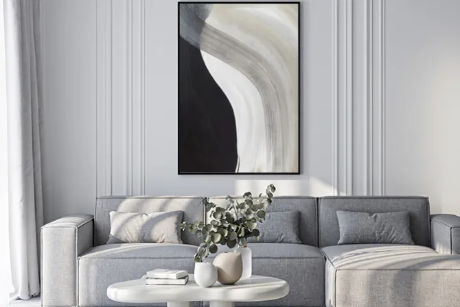 Plakat: Minimalistyczny malunek abstrakcja nowoczesna