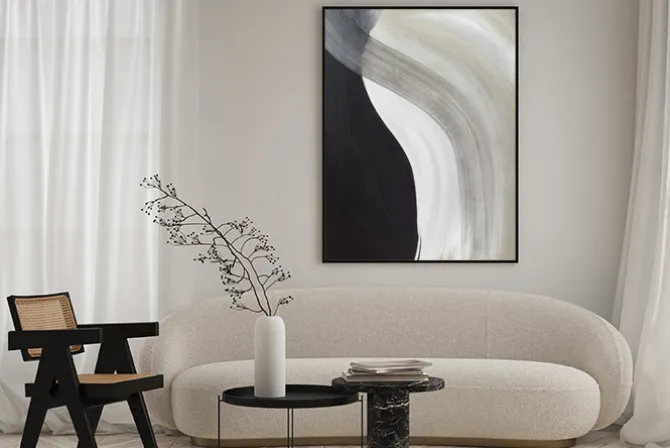 Plakat: Minimalistyczny malunek abstrakcja nowoczesna