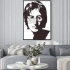 Plakat: Minimalistyczny portret lennona