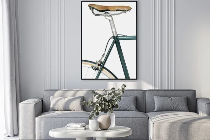 Plakat: Minimalistyczny vintage rower