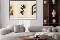 Plakat: Modern minimalist abstract aesthetic illustrations. bohemian