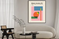 Plakat: Modernistyczna abstrakcja w stylu bauhaus