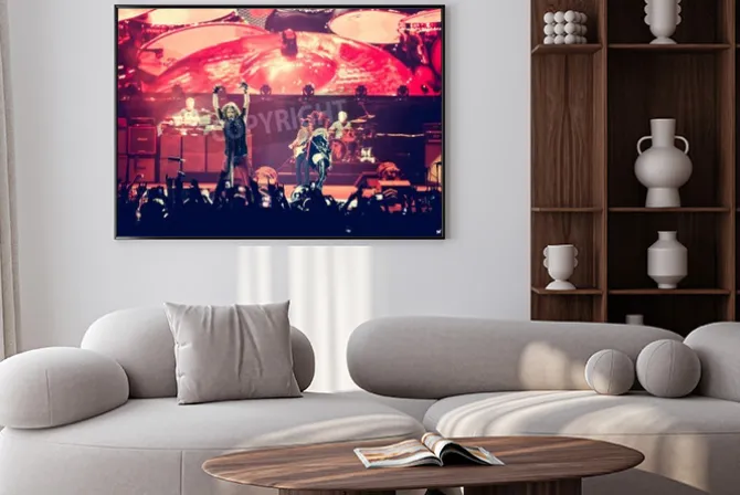 Plakat: Moskwa, rosja - 24 maja 2014 - zespół rockowy aerosmith amerocan