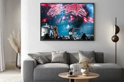 Plakat: Moskwa, rosja - 24 maja 2014 - zespół rockowy aerosmith amerocan