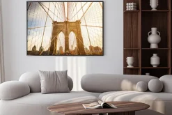 Plakat: Most brookliński w promieniach słońca