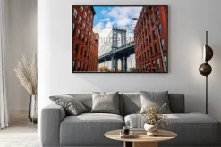 Plakat: Most brookliński widziany z nowego jorku