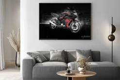 Plakat: Motocykl motocykl rower konna rider współczesna koncepcja