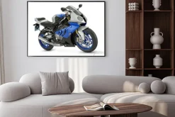 Plakat: Motocykl wyścigowy