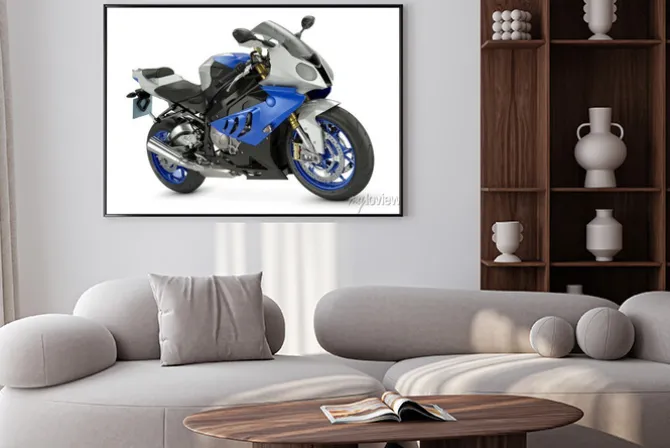 Plakat: Motocykl wyścigowy