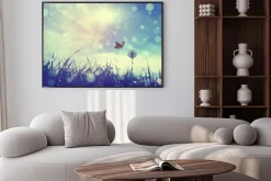 Plakat: Motyl i mniszek lekarski