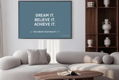 Plakat: Motywacyjny cytat po angielsku