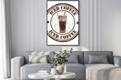 Plakat: Mrożona kawa znaczek