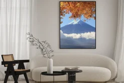 Plakat: Mt. fuji with fall colors in japan
