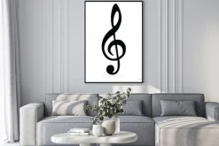 Plakat: Musical klucz. raster