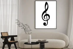 Plakat: Musical klucz. raster