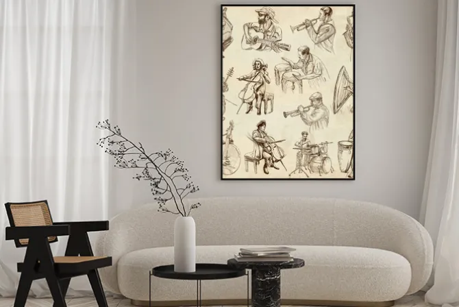 Plakat: Muzycy i muzyka na całym świecie (zestaw nr. 2, papier)