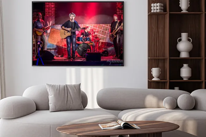 Plakat: Muzycy podczas koncertu