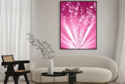 Plakat: Muzyczne notatki na tle