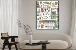 Plakat: Muzyka doodle collection