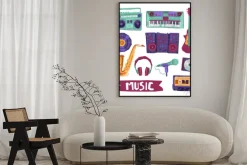 Plakat: Muzyka icon set