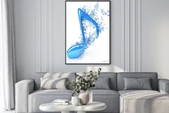 Plakat: Muzyka notatki