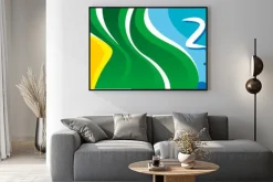 Plakat: Napis 2016 przed miasta rio de janeiro