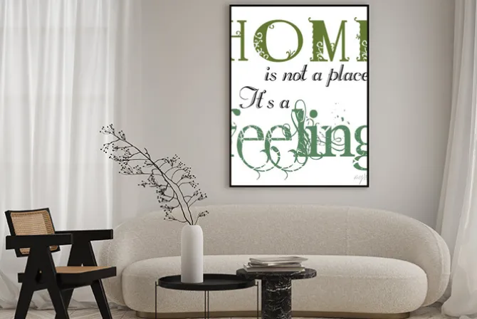 Plakat: Napis do domu