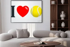 Plakat: Napis graficzny tenis