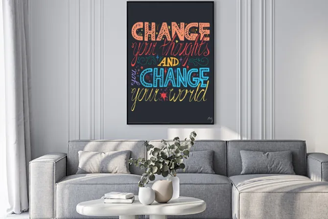 Plakat: Napis motywacja plakat