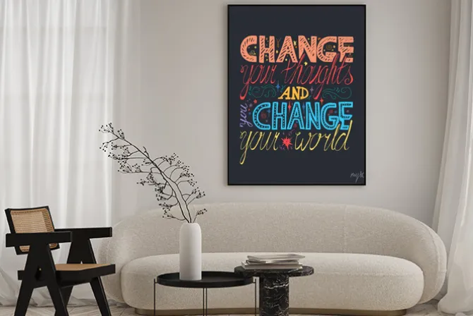 Plakat: Napis motywacja plakat