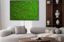 Plakat: Naturalny zielony mech leśny