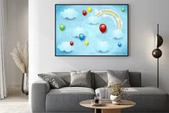 Plakat: Nierealne chmura z kolorowych balonów