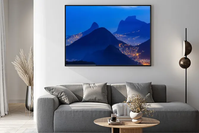 Plakat: Nocny widok z rio de janeiro