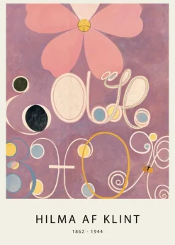 Plakat: Nowoczesna abstrakcja kwiaty hilma af klint