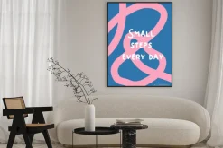 Plakat: Nowoczesna ilustracja z cytatem