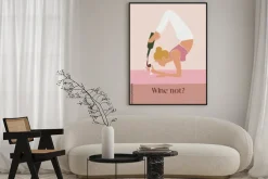 Plakat: Nowoczesna ilustracja z winem