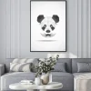 Plakat: Nowoczesne panda w stylu wielokąta