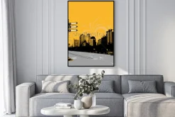 Plakat: Nowoczesny miejski projekt graficzny grunge