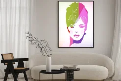 Plakat: Obraz kobieta, tło, pojęcie mody