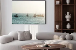 Plakat: Łodzie rybackie