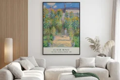 Plakat: Ogród artysty w vétheuil claude monet