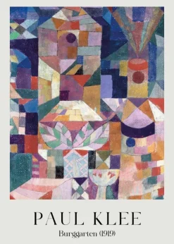 Plakat: Ogród burggarten reprodukcja paul klee