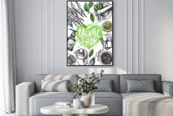 Plakat: Organic store cosmetics