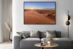 Plakat: Oryx tracks to sunset