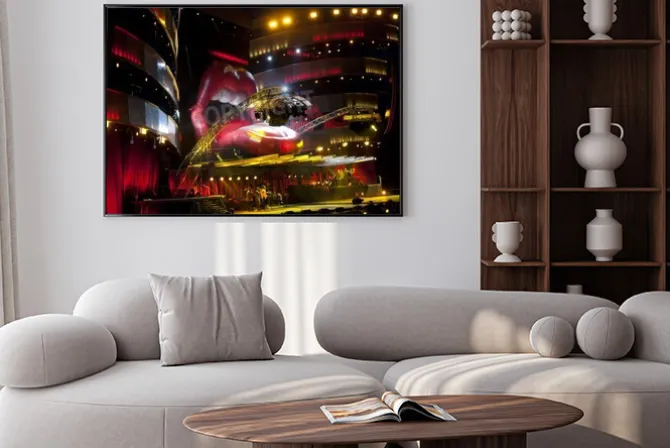 Plakat: Oslo - 8 sierpnia: rolling stones posiada koncert na valle hovin