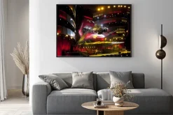 Plakat: Oslo - 8 sierpnia: rolling stones posiada koncert na valle hovin