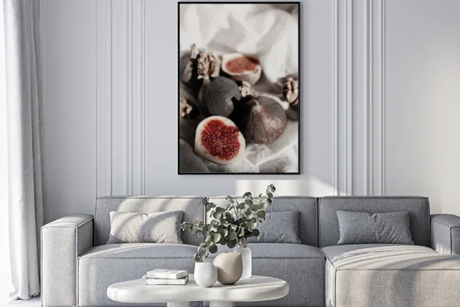 Plakat: Owoce figi fotografia z bliska