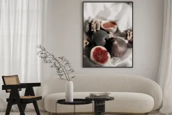 Plakat: Owoce figi fotografia z bliska