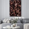 Plakat: Palone ziarna kawy fotografia