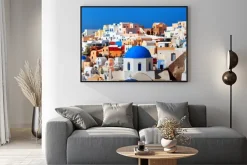 Plakat: Panorama of famous greece city oia. santorini island